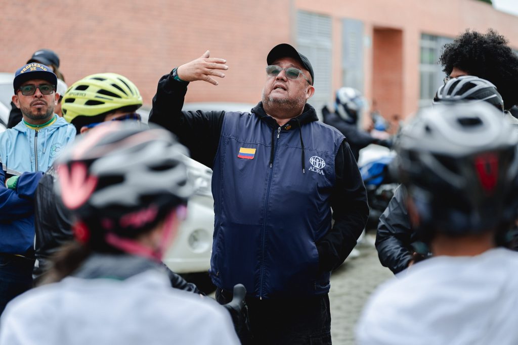 Ciclistas adventistas durante Esperanza Sobre Ruedas Quiero Vivir Sano 2025